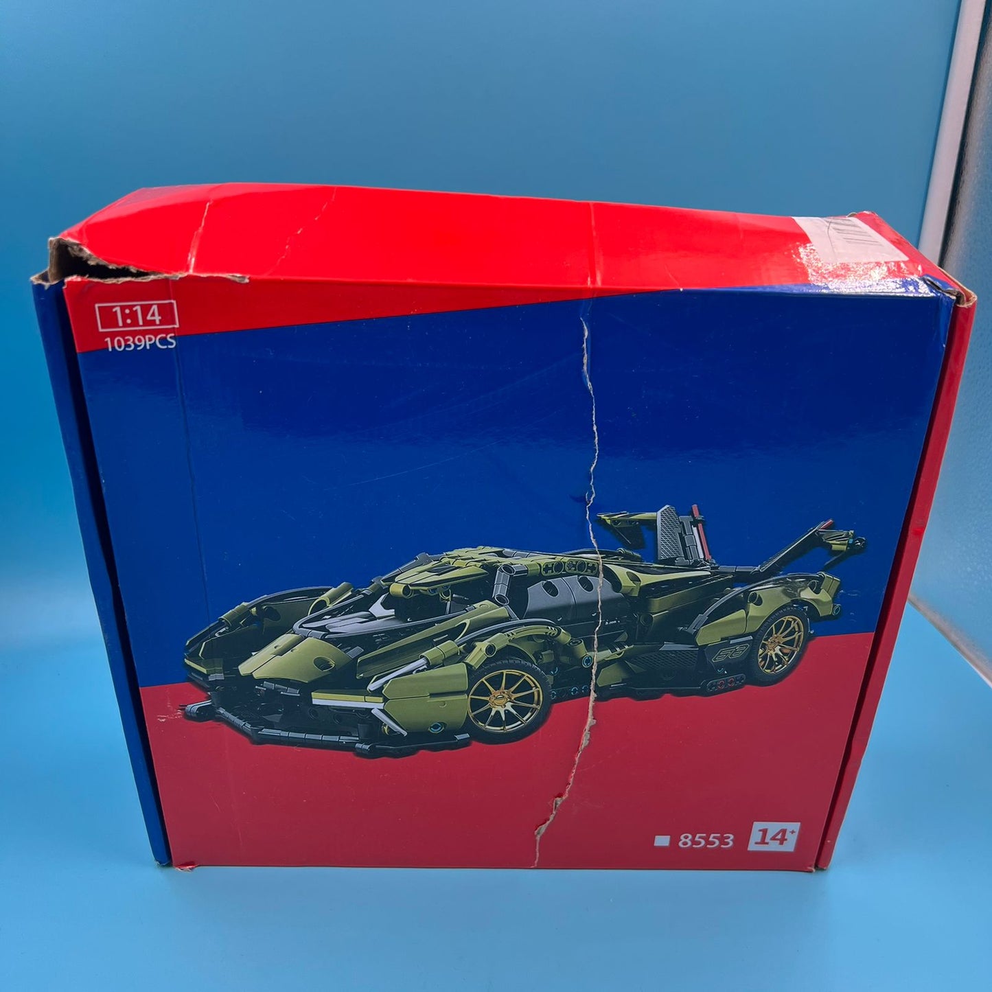 Auto juguete armable Lamborghini V12 Vision Gran Turismo 1:14