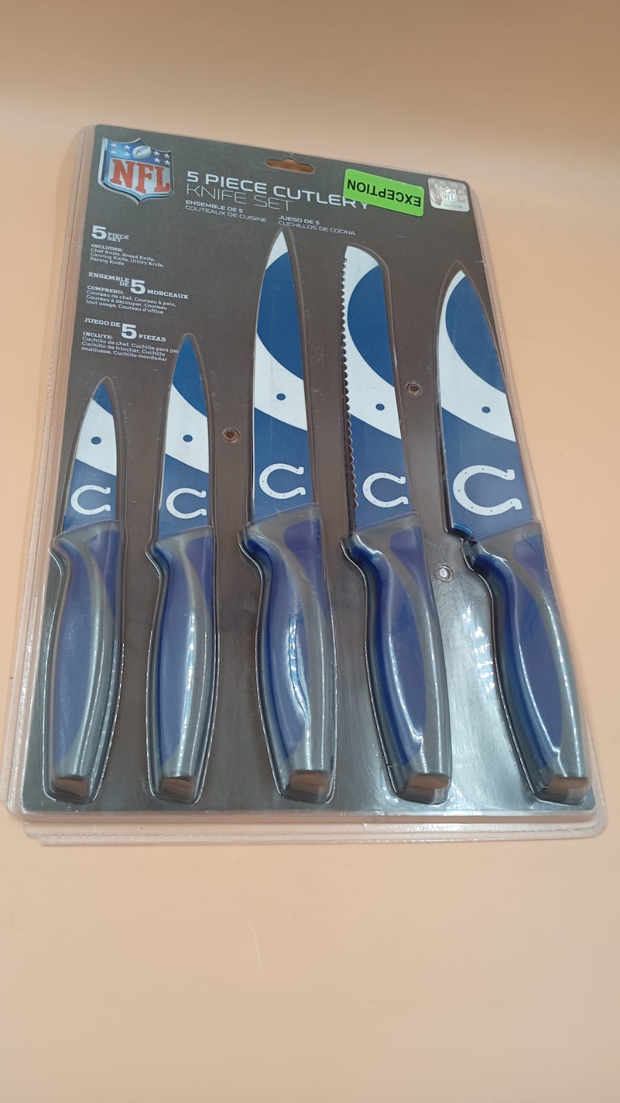 Juego de Cuchillos, The Sports Vault NFL Indianapolis Colts.