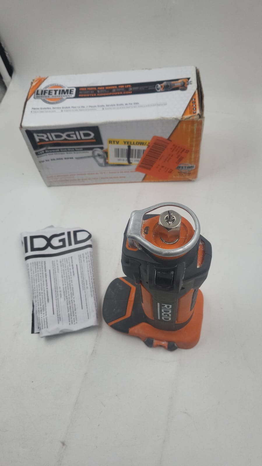 Herramienta giratoria de 18 V RIDGID R84730B USADO