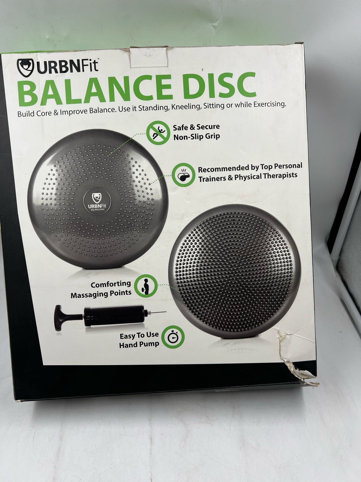 Cojín de equilibrio URBNFit disco fortalecimiento torso (USADO)