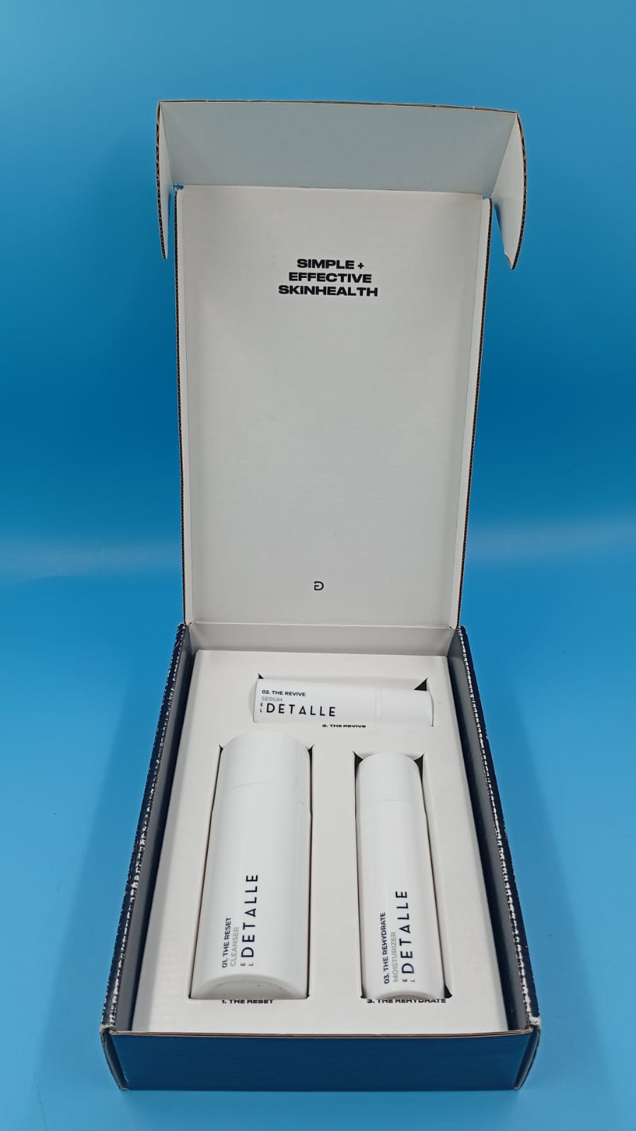 Set de 3 pasos de skincare, El Detalle, The Régimen, todo tipo de piel.