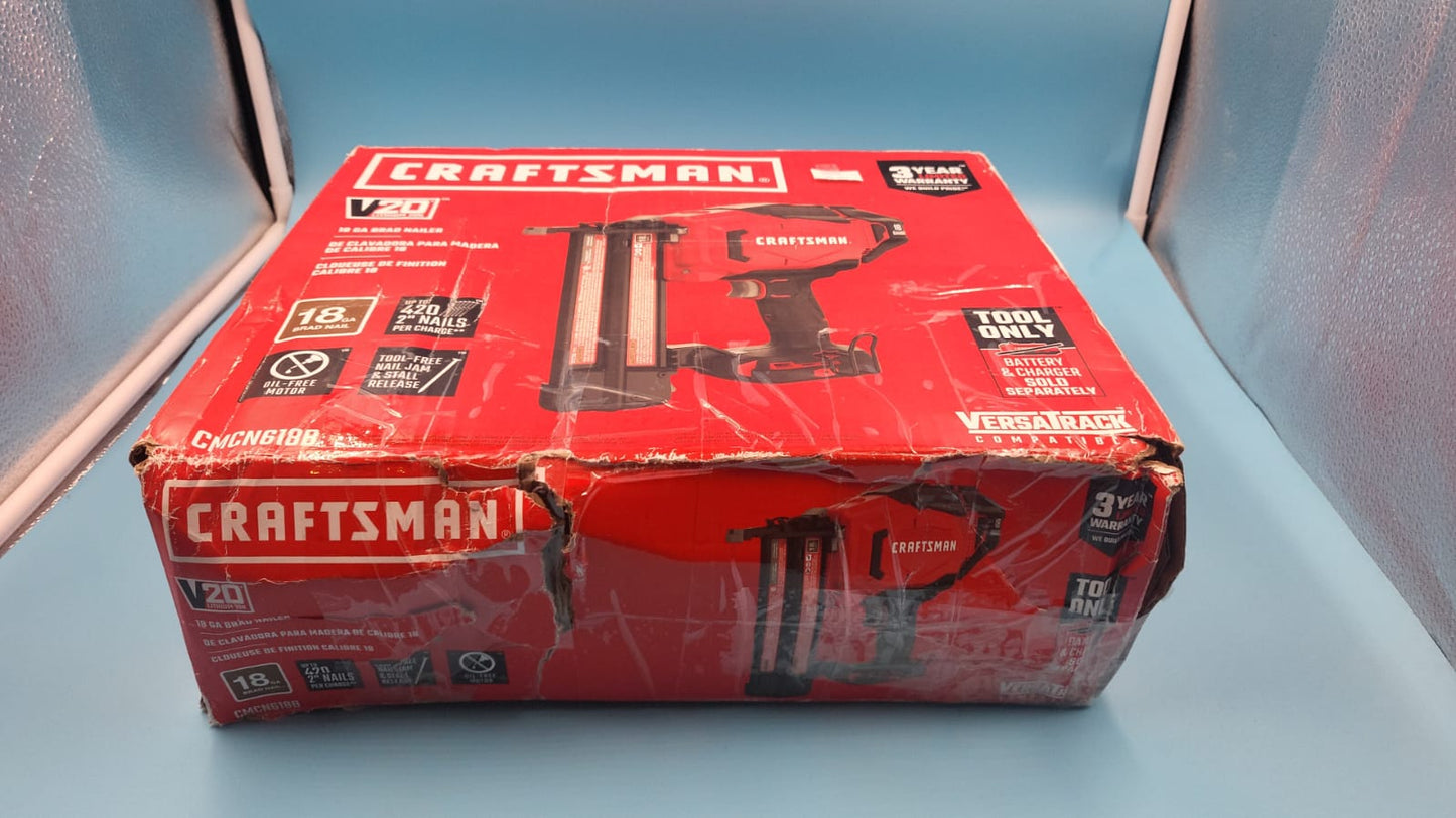 CRAFTSMAN V20 Clavadora Brad, 18GA, sin cable, solo herramienta desnuda (CMCN618B)