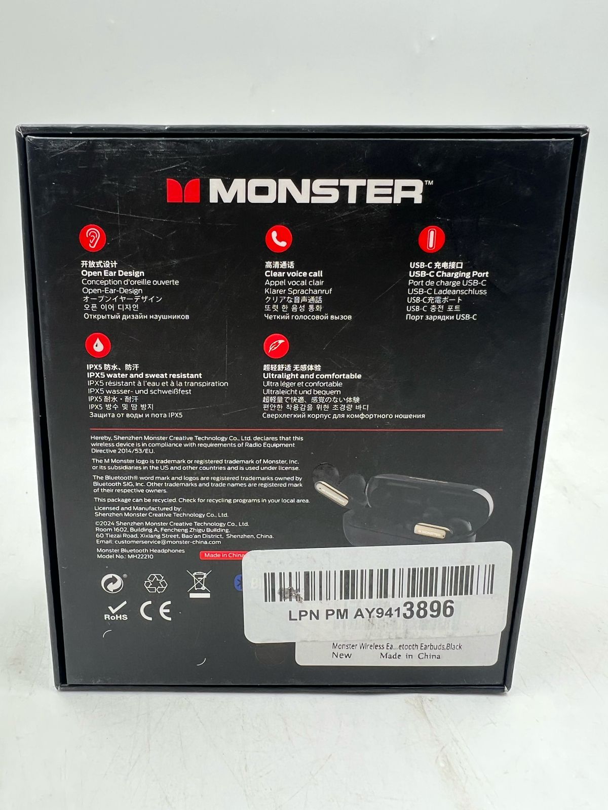Auriculares inalámbricos Monster AC601 con clip