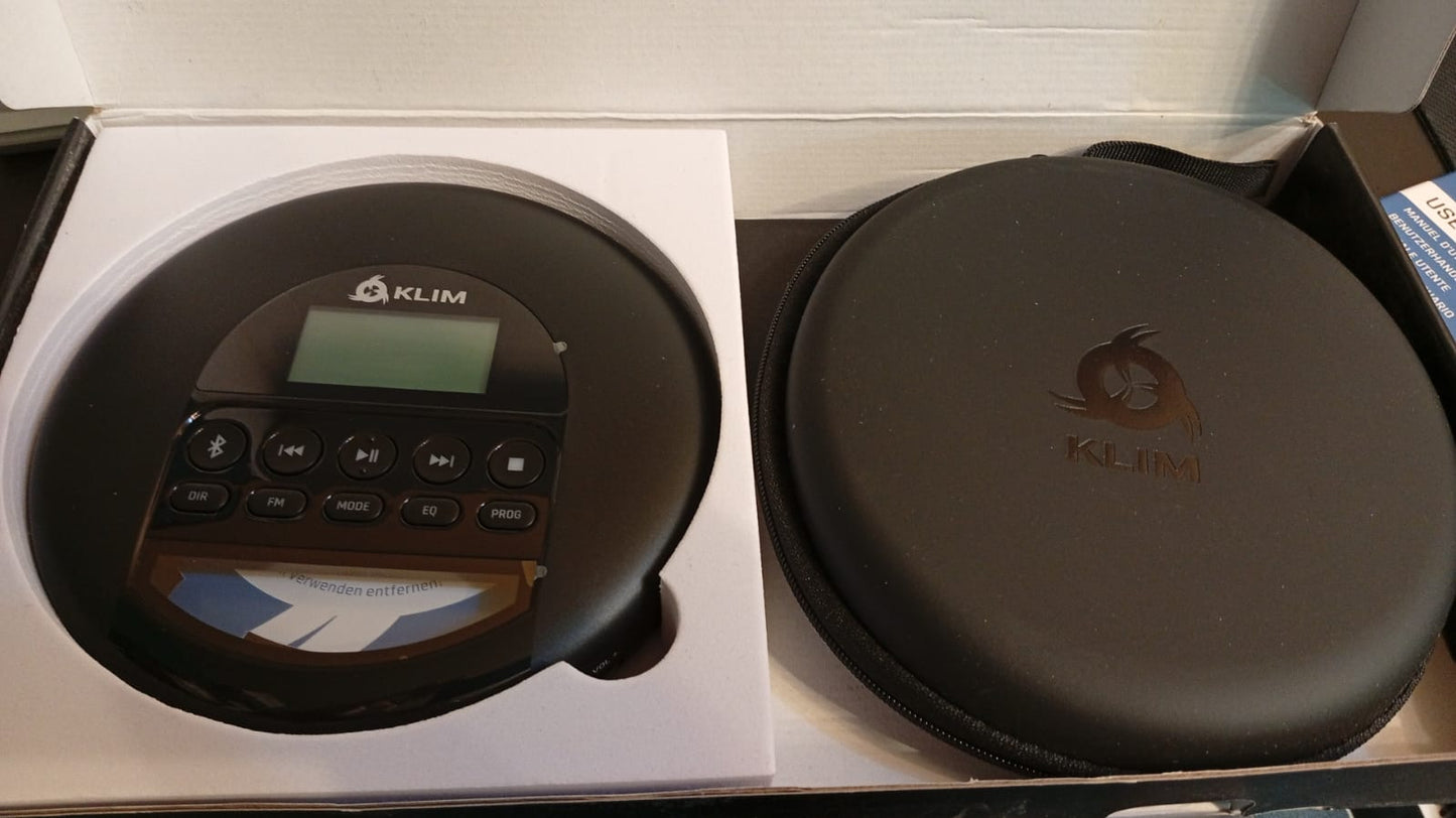 Reproductor de CD portátil, Klim Nomad, Tarjeta TF, Radio FM.
