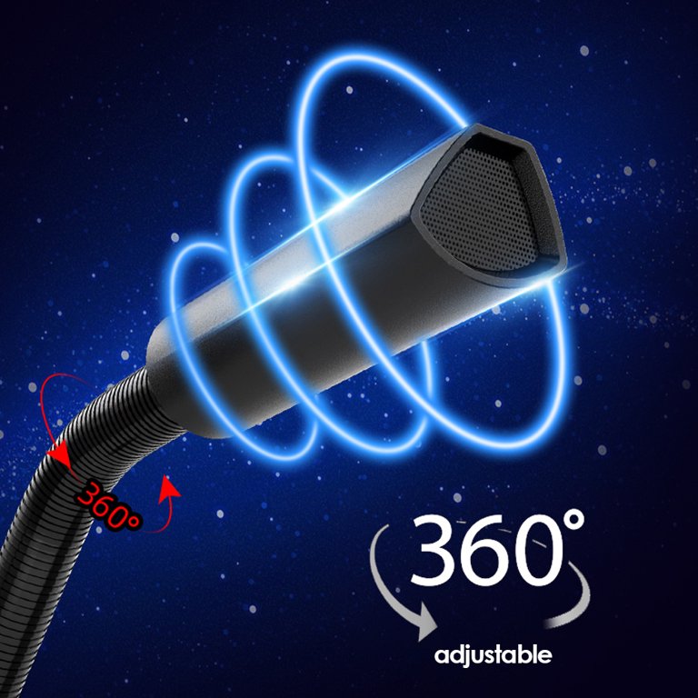 Micrófono de escritorio ajustable para computadora.