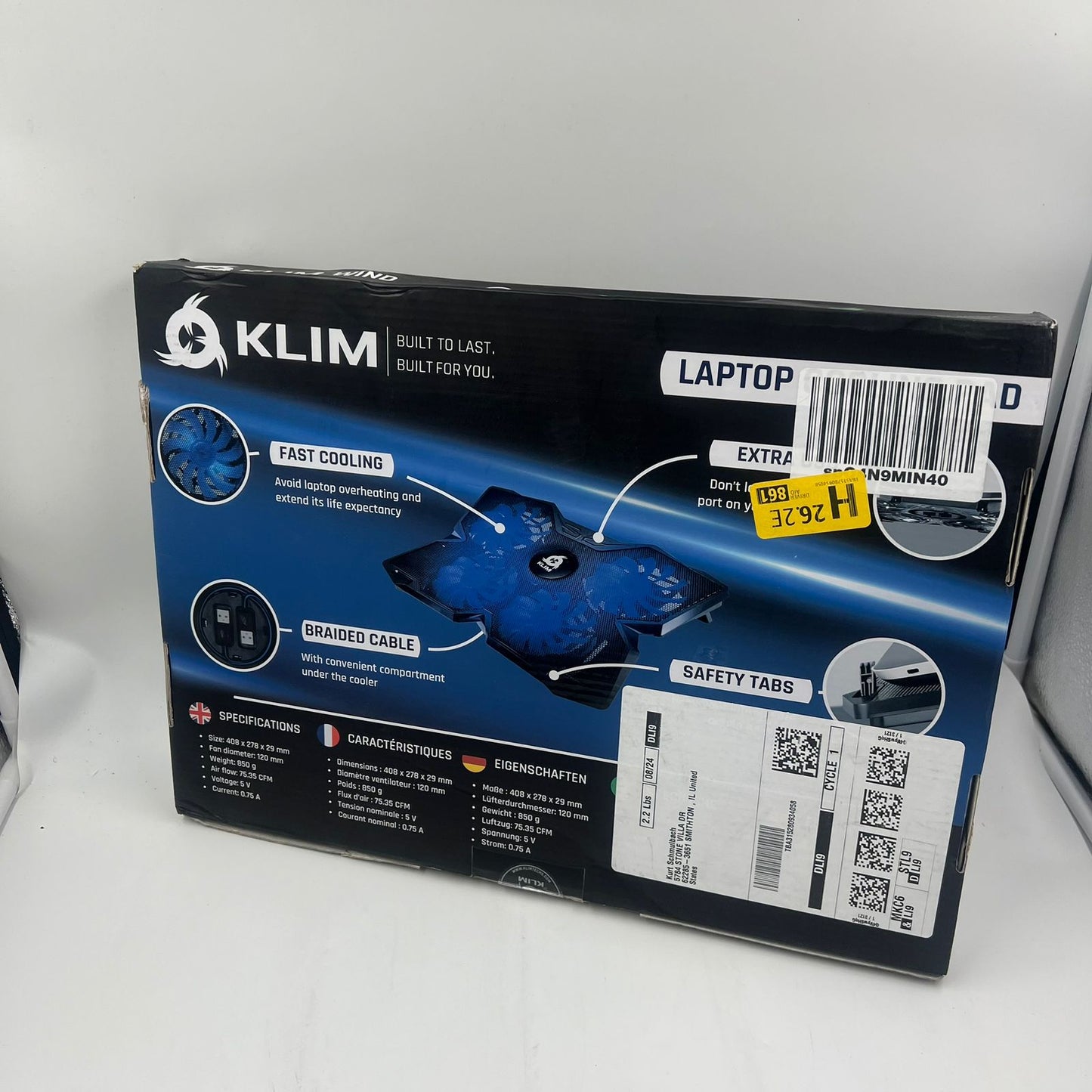 KLIM Wind Base Refrigeradora Portatil 1200 RPM
