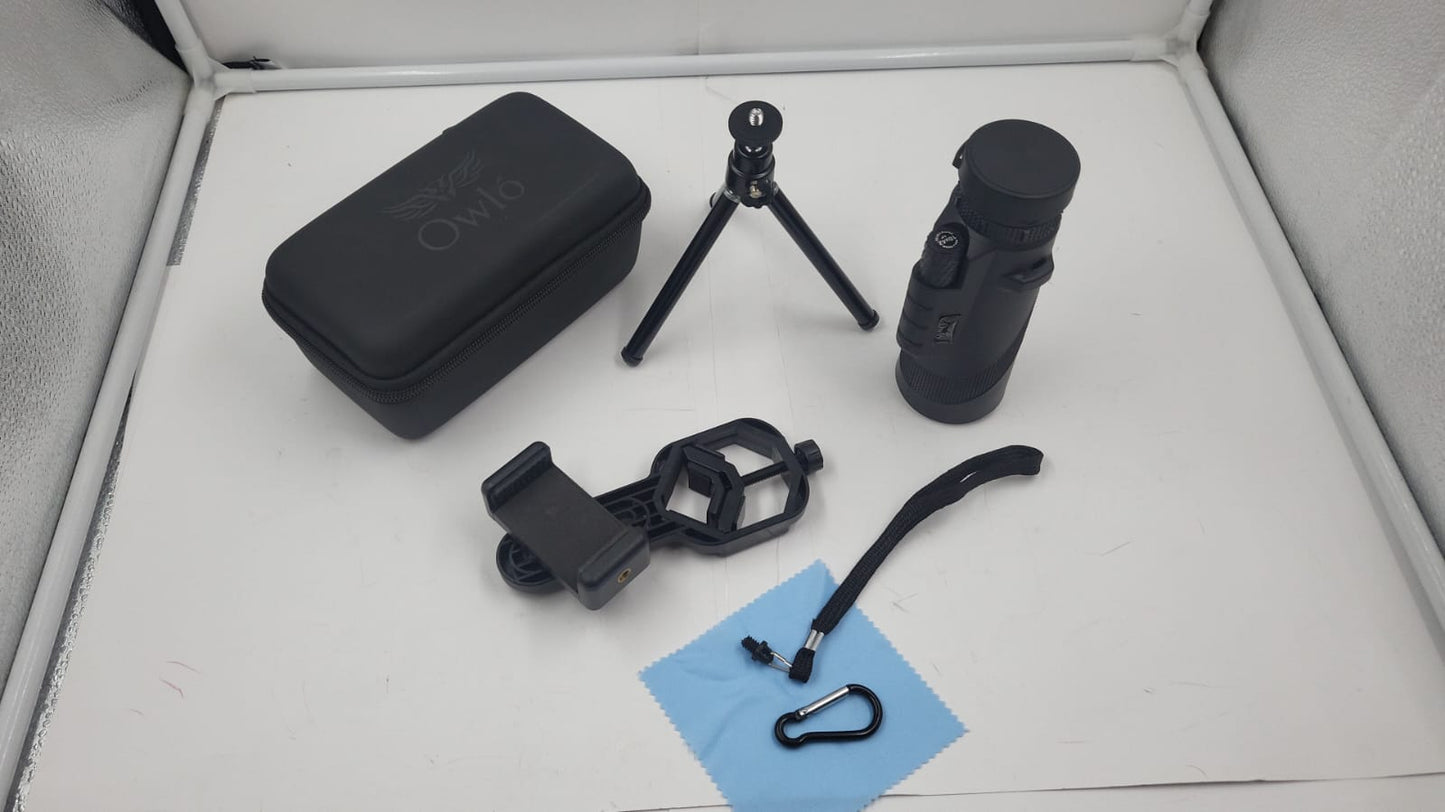Owló Kit monocular para Smartphone. Potencia HD 10x42