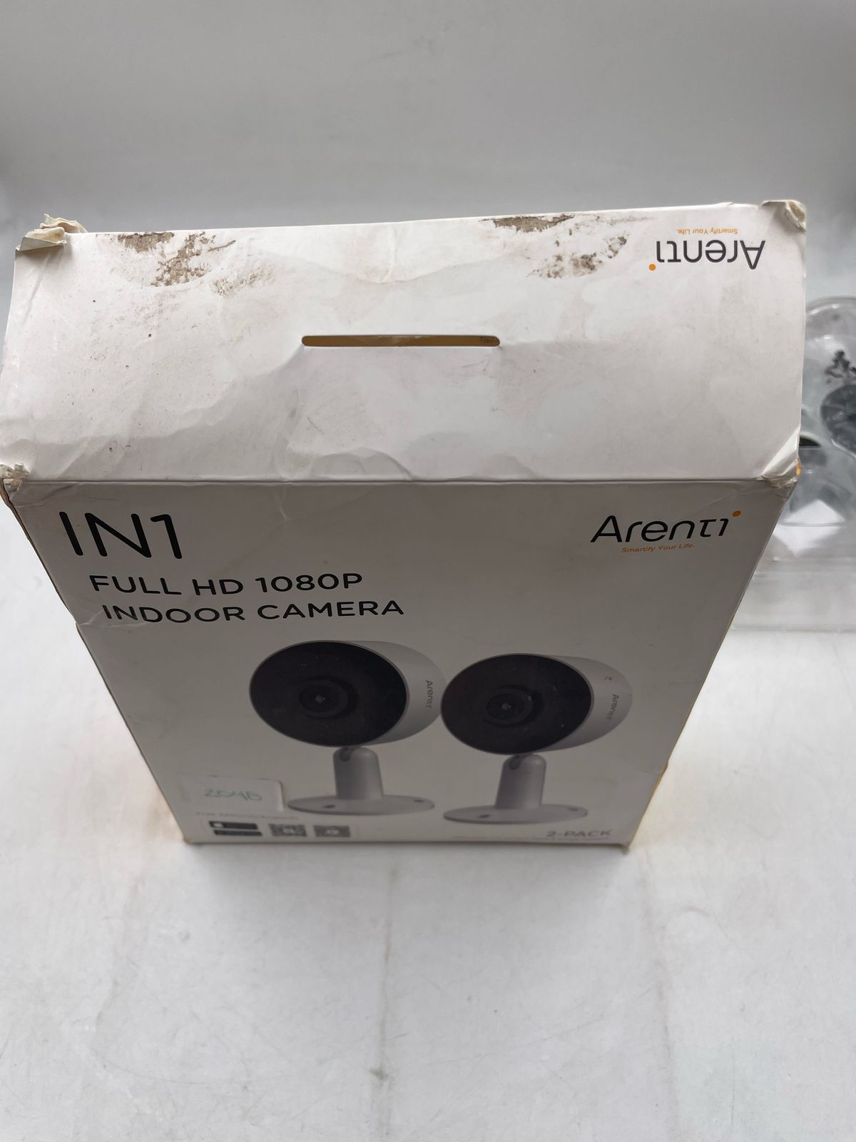 ARENTI Cámara de seguridad WiFi para interiores. 2 PACK.