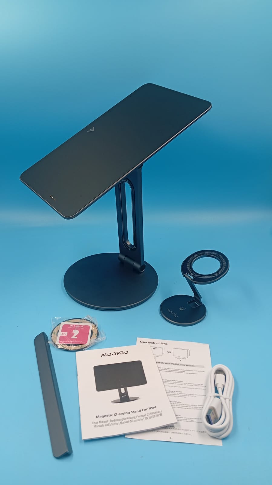 Soporte de carga inalámbrico magnético 2 en 1, iPad Pro 11" M4.