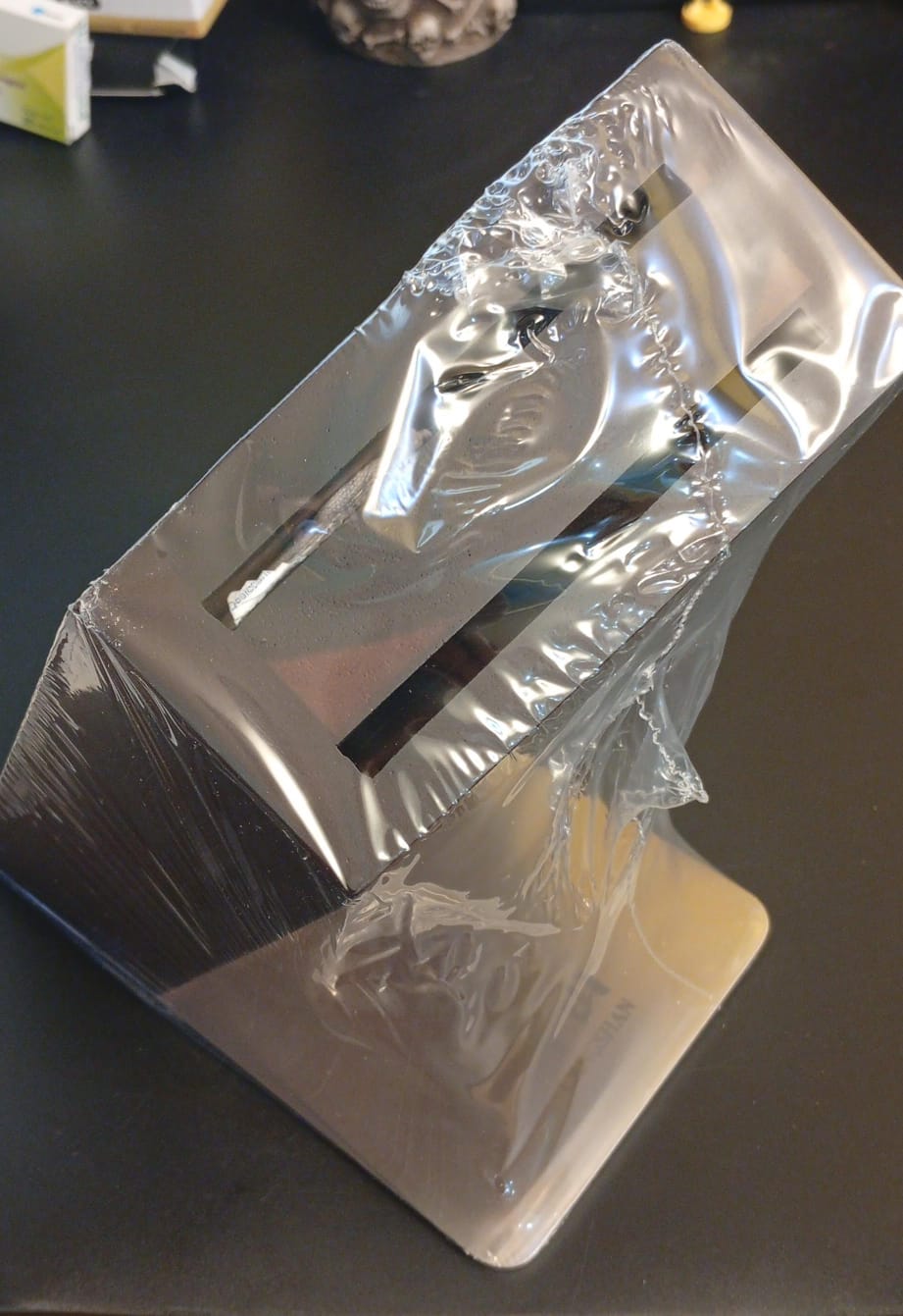 Juego de cuchillos forjados de acero alemán, acacia, Cangshan.