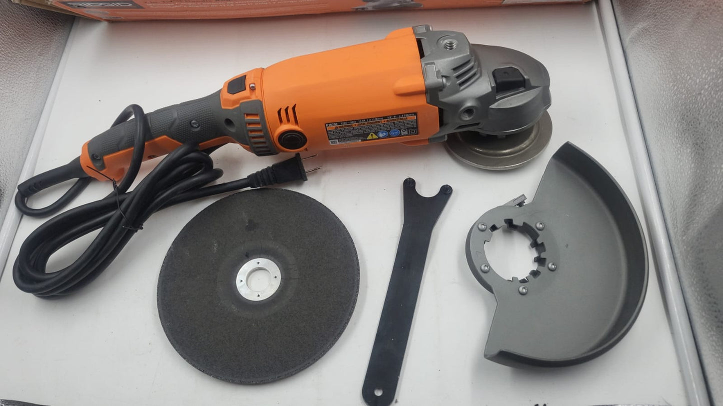 Amoladora angular con cable sin mango. USADO RIDGID