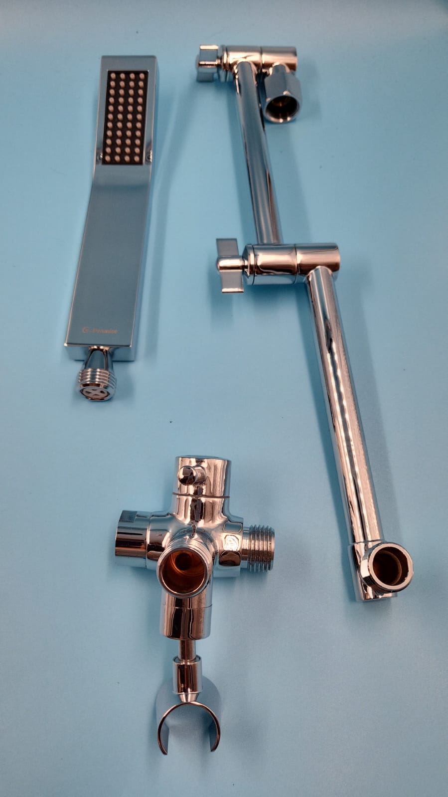 Juego de ducha con cabezal cuadrado doble de 10 pulgadas G-Promise