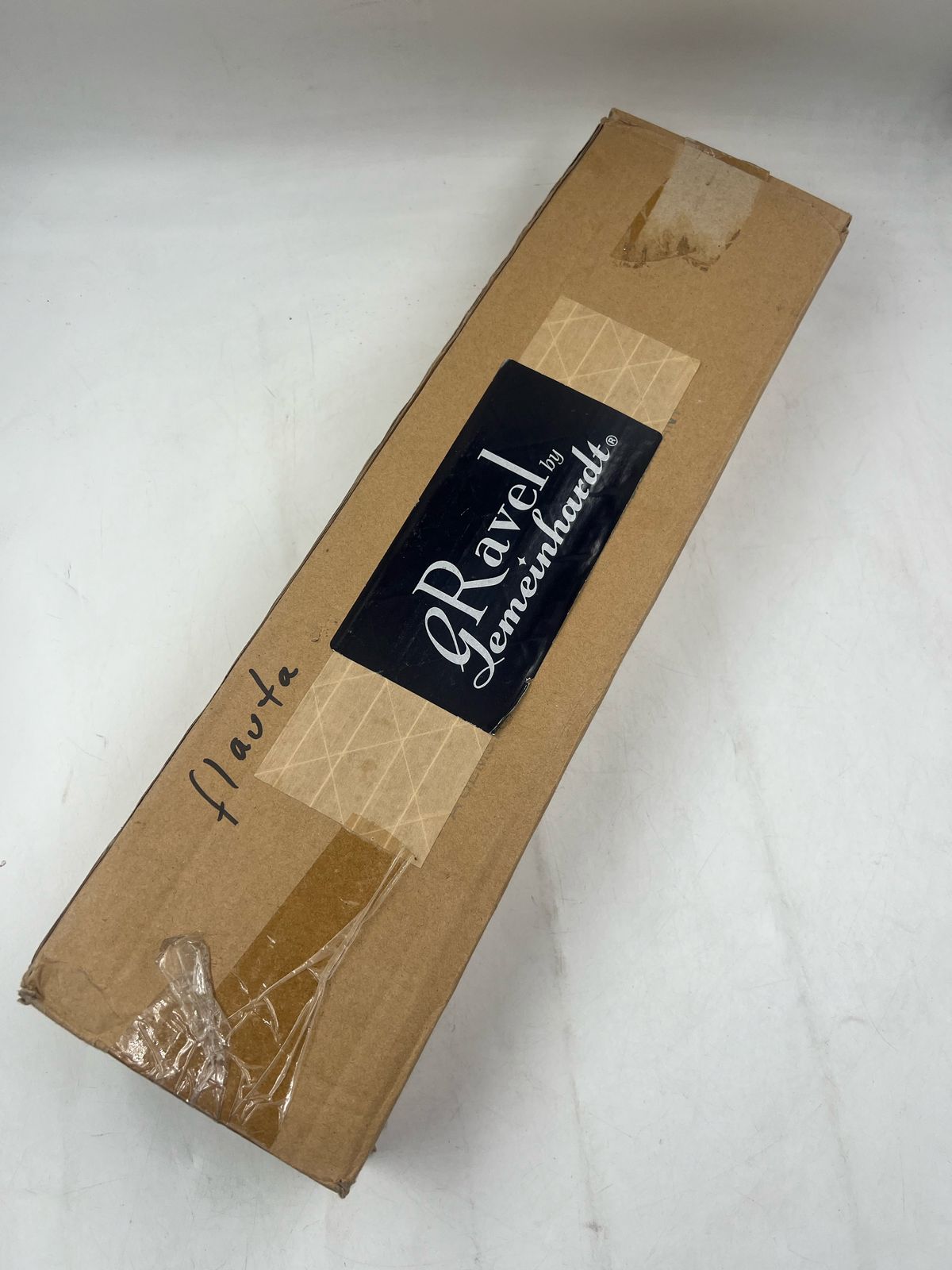 Flauta de Cobre Blanco Plateada con caja (USADO)