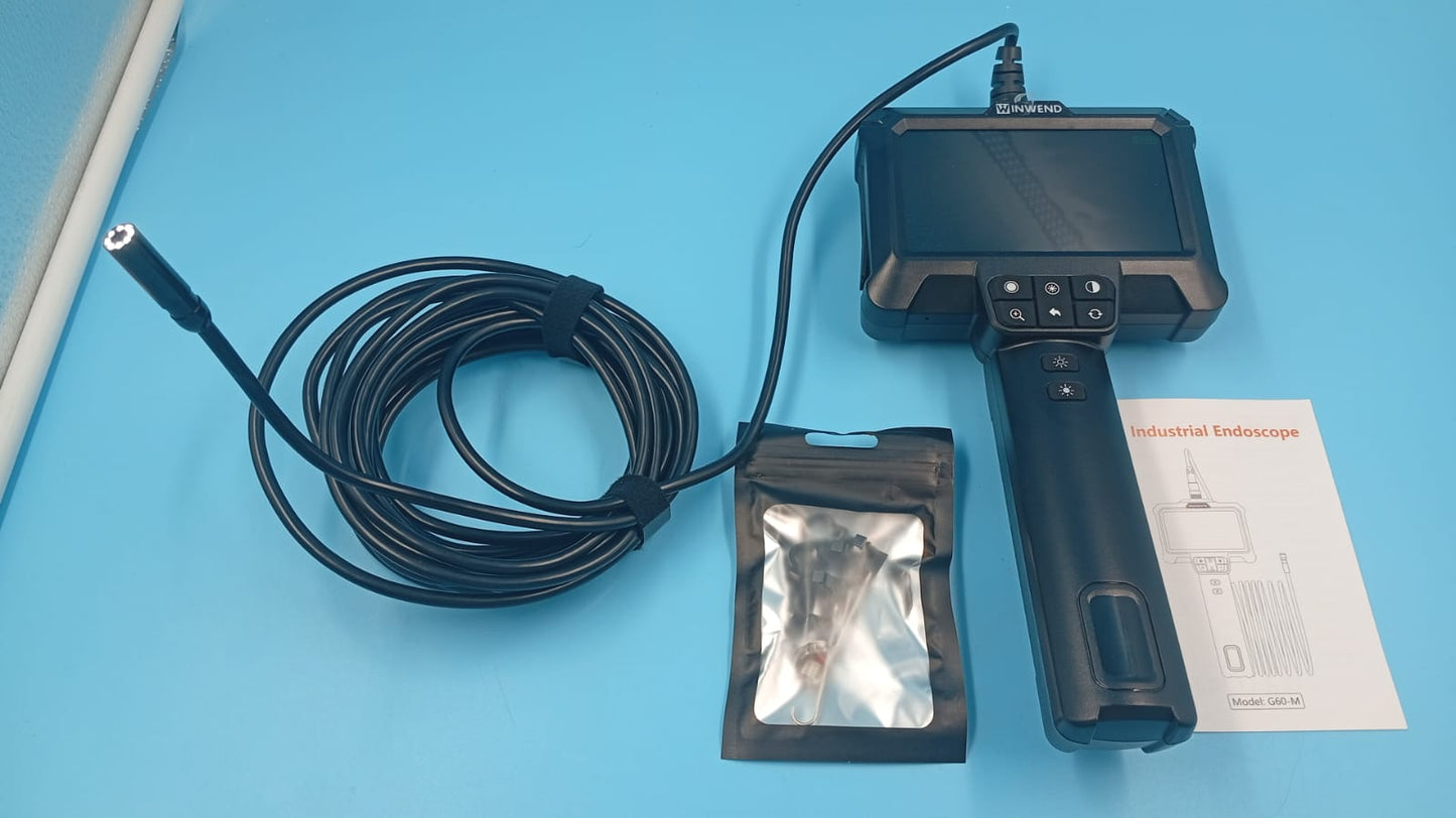 Cámara de boroscopio, impermeable IP67, pantalla LCD de 4.3".