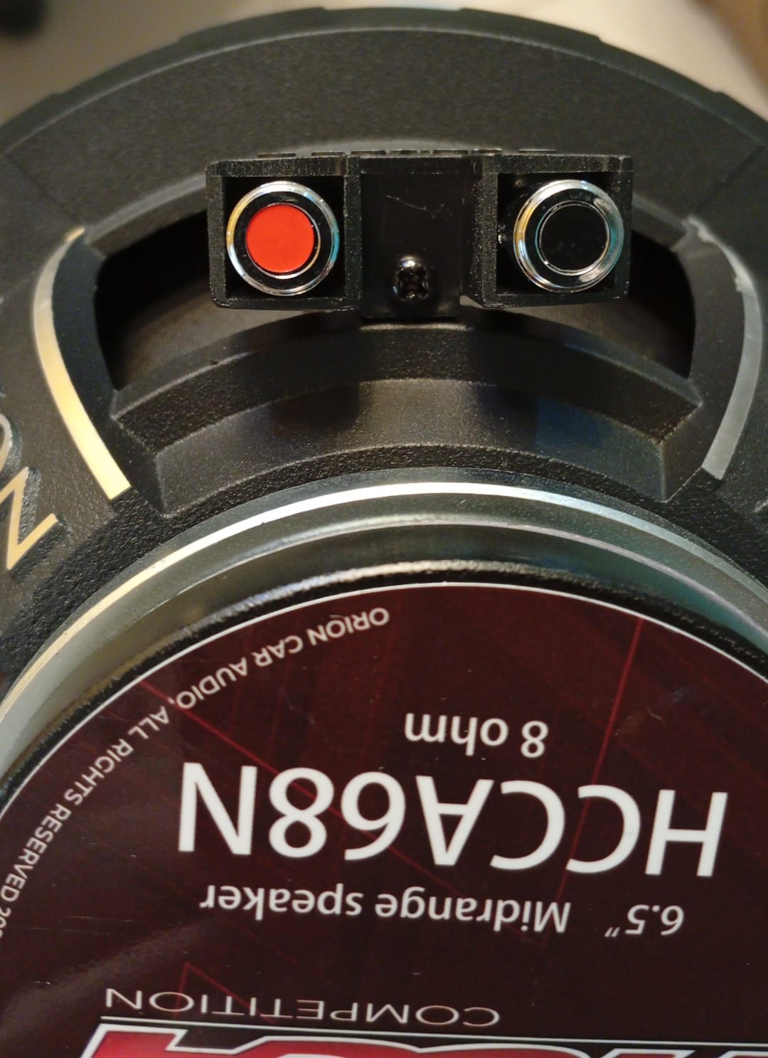 Bocinas 6.5", 8 ohmios, estéreo profesional audio, ORION.