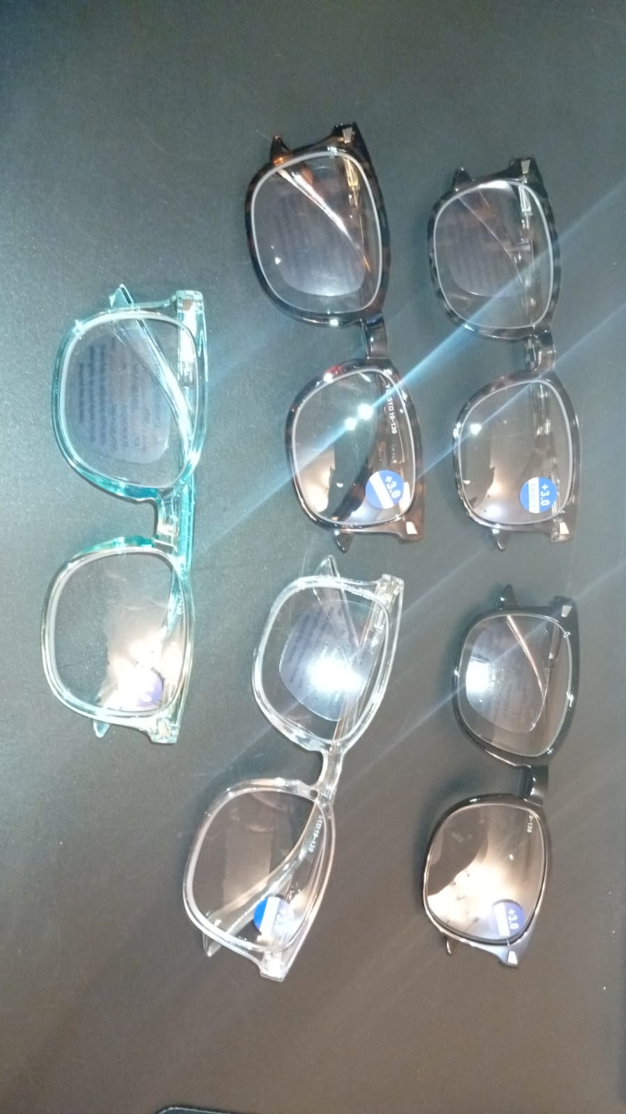 Juego de 5 lentes de lectura con bloqueo de luz azul, filtro de rayos UV.