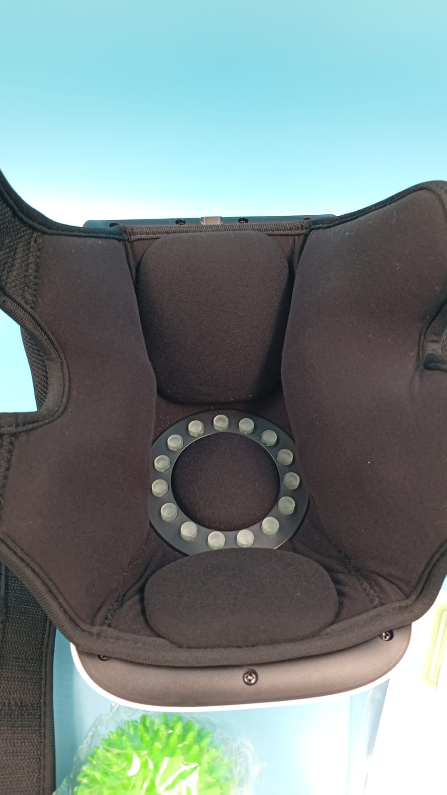 Masajeador de rodilla portátil 4 en 1, vibración y calor calmante.