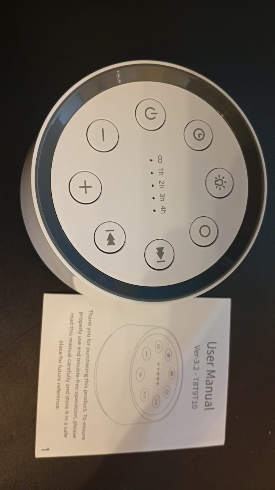 Máquina de ruido blanco y marrón, 30 sonidos, 12 colores.