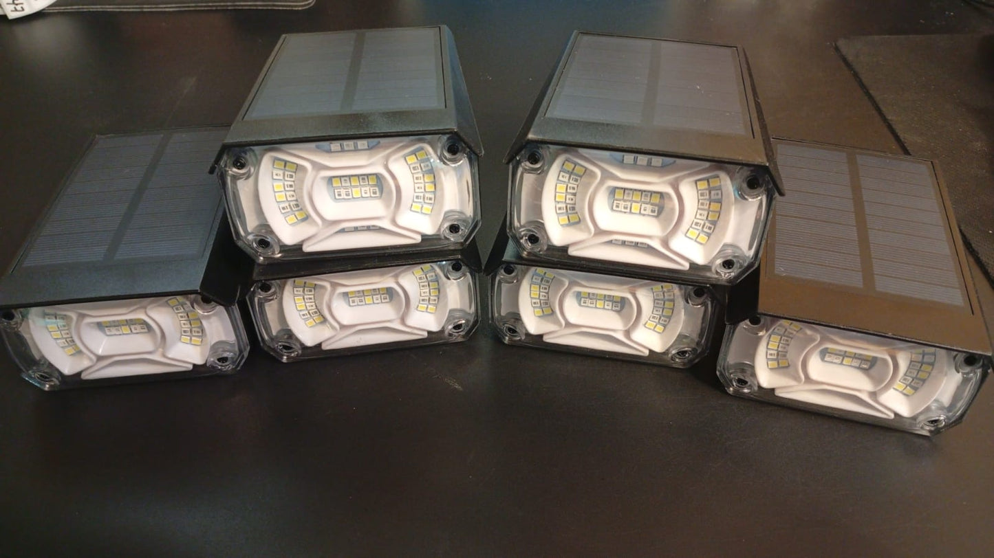 Luces solares, con color, para exteriores, impermeables, 9 modos.