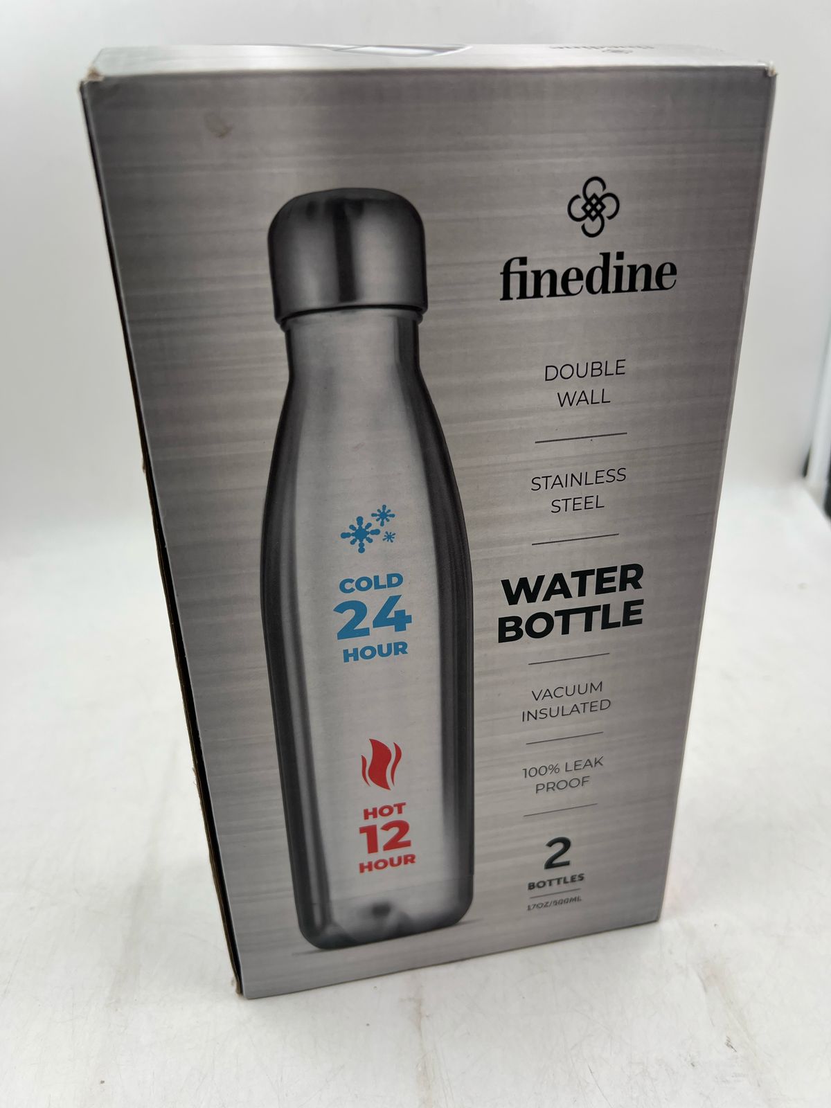 2 botellas de agua acero inoxidable FINEDINE (17 oz)
