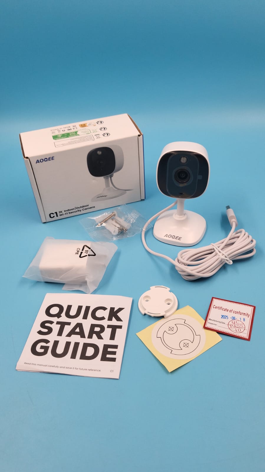 Cámaras 2K para seguridad en el hogar exterior e interior