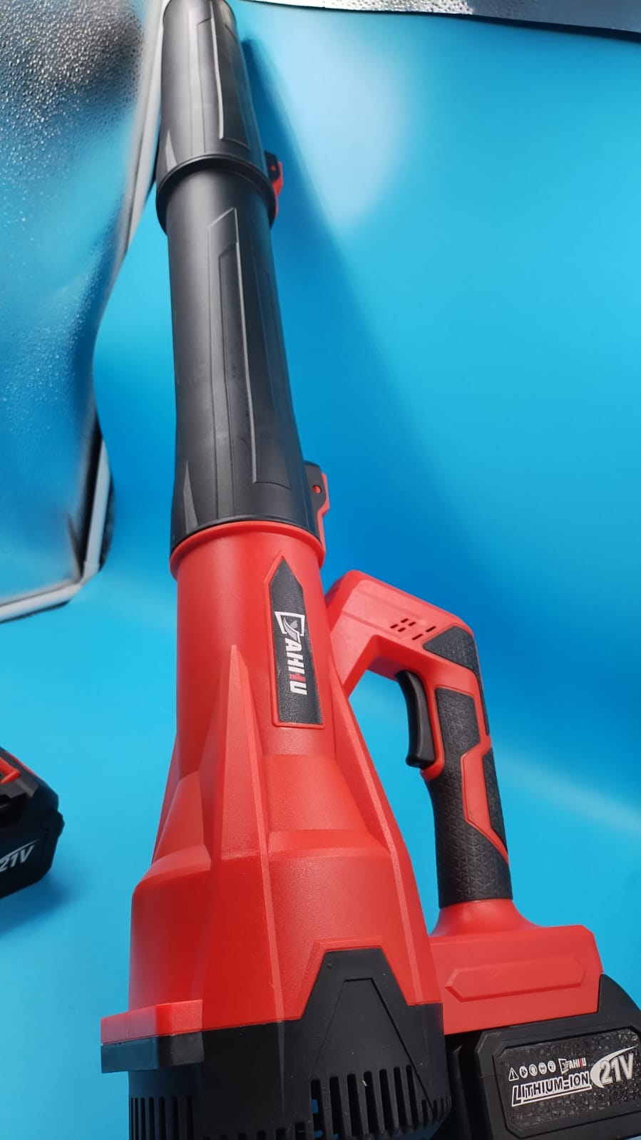 Soplador de hojas eléctrico inalámbrico YAHHU, 480 CFM/160 MPH.