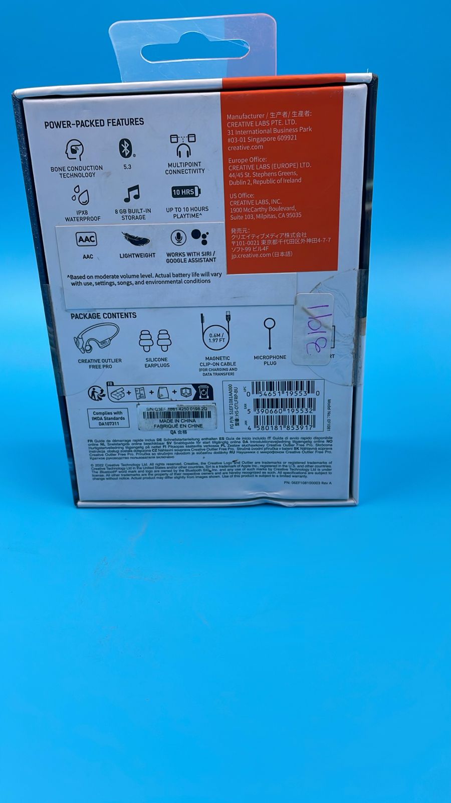 Creative - Outlier Free Pro Bone Conductor Headphone.