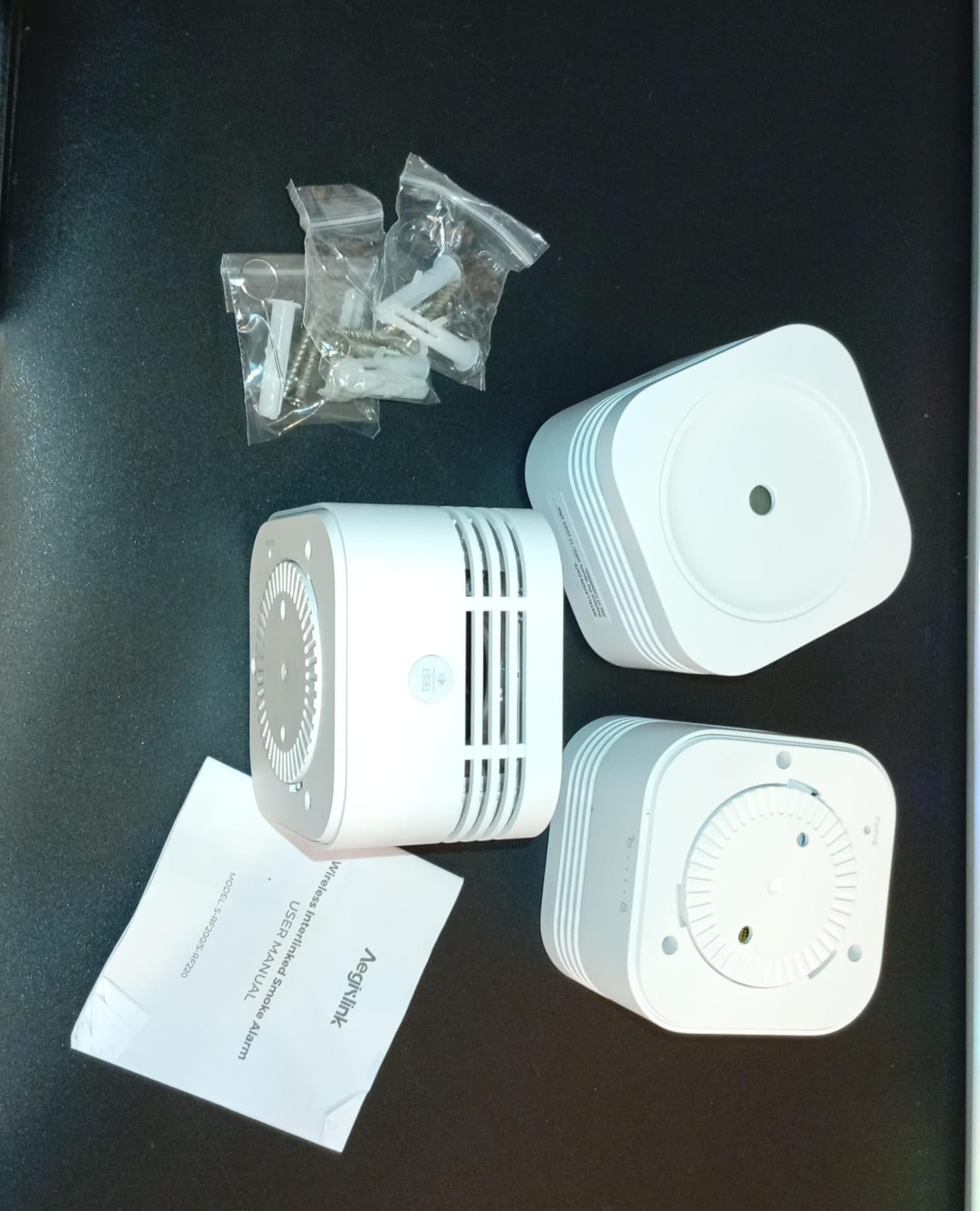 Detector de humo inalámbrico en red, Aegislimk S-RF200, 3 pack.