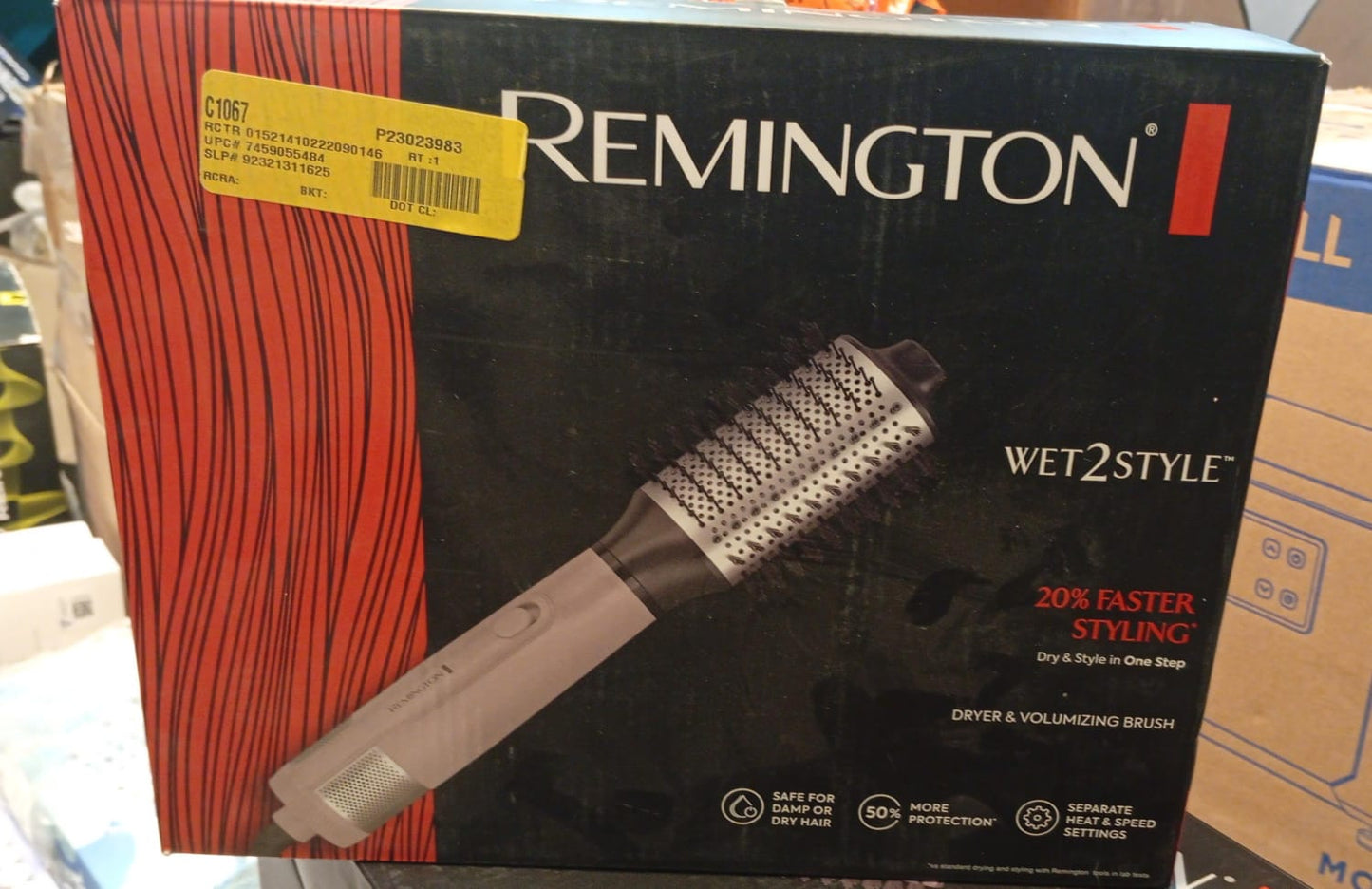 Remington Cepillo de aire wet2style ovalado.