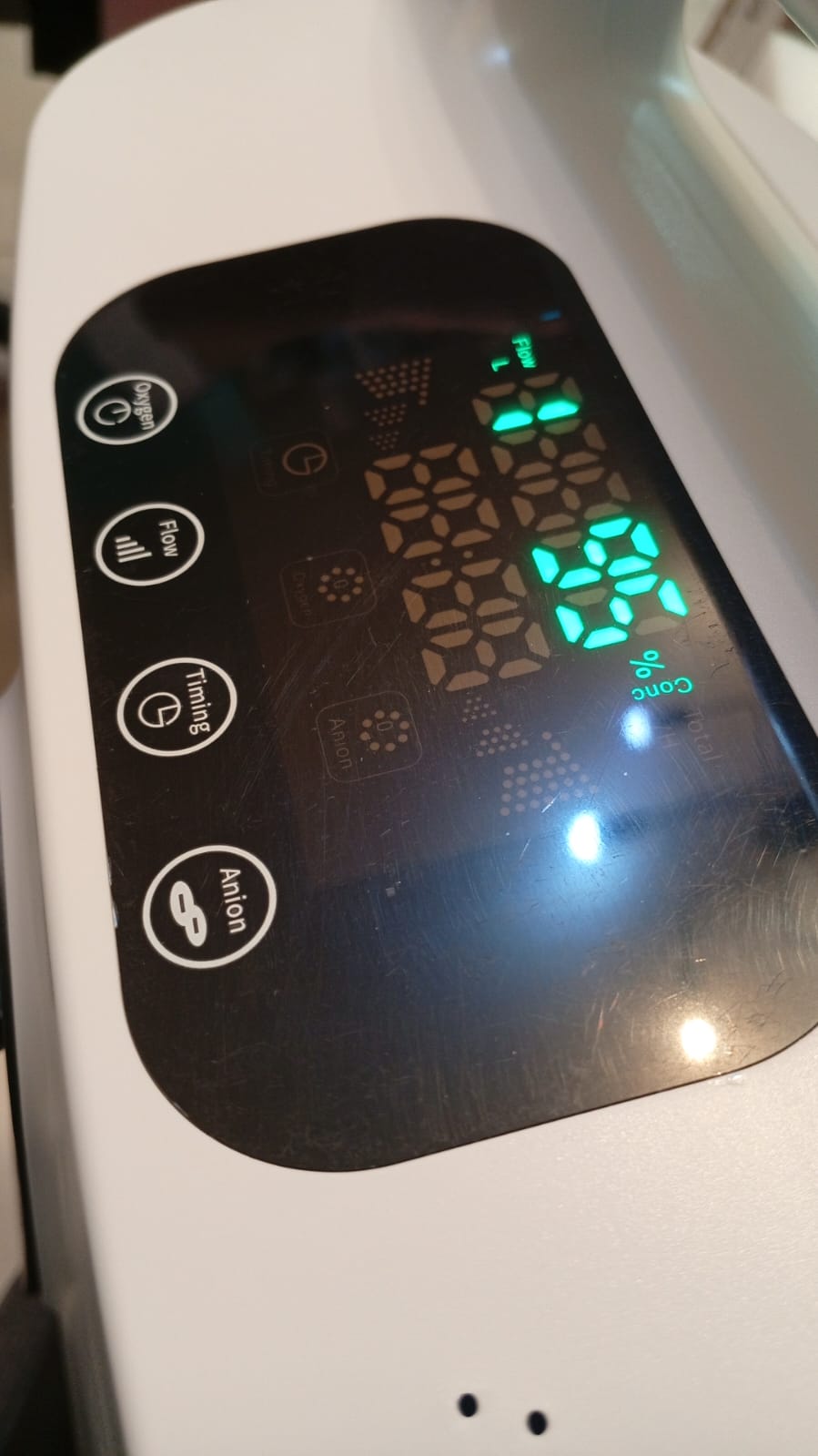 Concentrador de oxígeno de flujo continuo ajustable, DF-011.