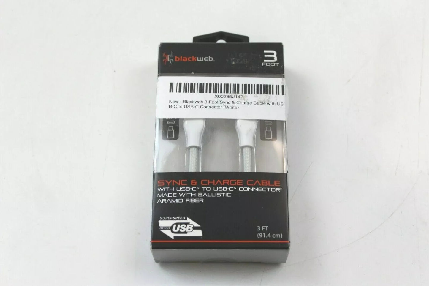 Cable de sincronización y carga Blackweb 3'.