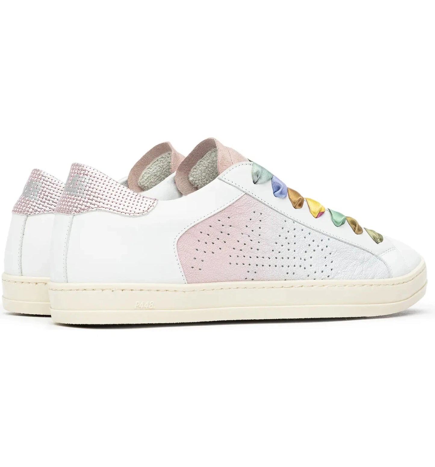 Tennis P4448, John White/Pink PRISMA, Talla 41 (EUR)