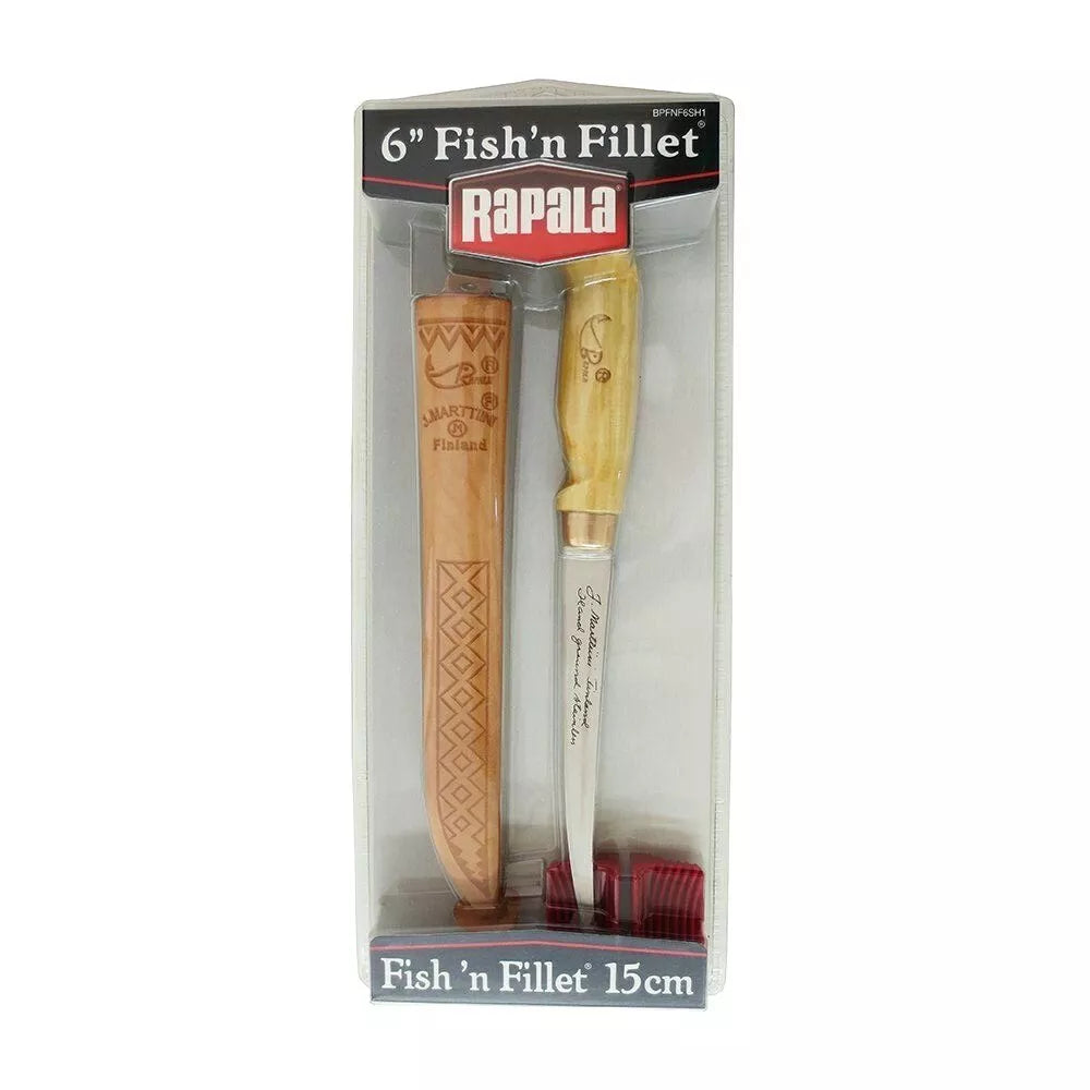 Cuchillo De Filete, Rapala Fish N Fillet De 6 , Con Funda.