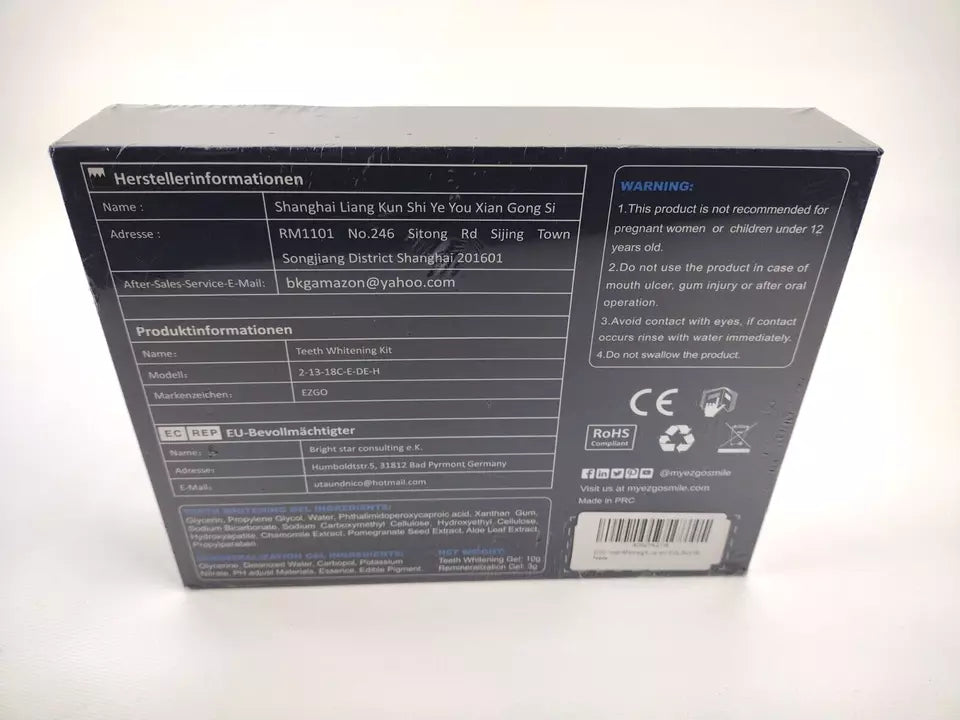 Kit de Blanqueamiento Dental EZGO Luz LED 5X LED