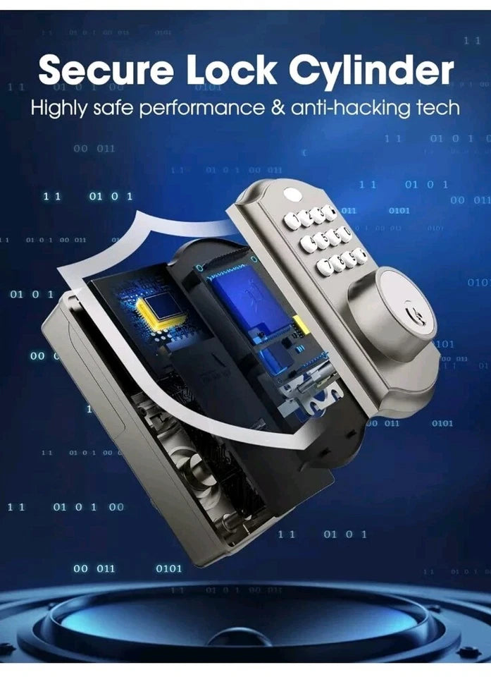 Cerradura electrónica con teclado, manija de la puerta delantera de un solo cilindro, Tacklife EKPH1A