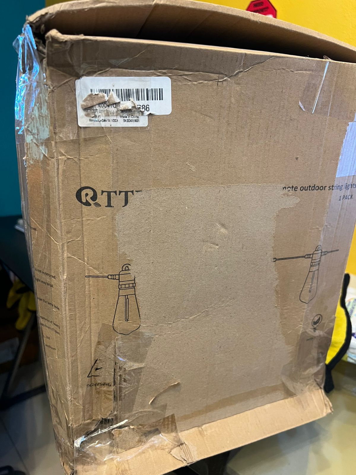 Guirnalda luces exteriores 60m (2x30m) a prueba de agua (USADO)