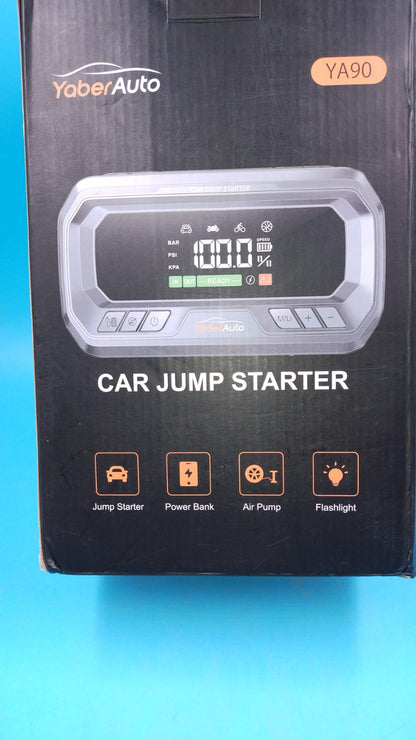Arrancador con compresor de aire, Yaberauto YA90, todo gas/12 L diesel.