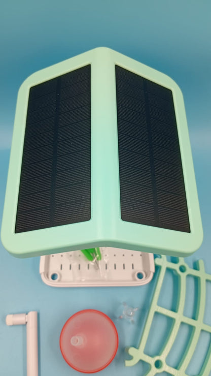 Alimentador de pájaros con cámara, Solar, AI, detección de movimiento.