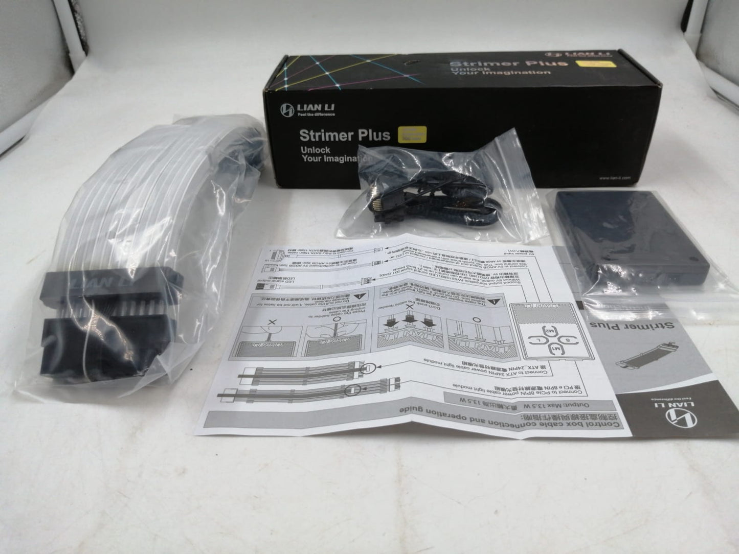 Cable de extensión de alimentación RGB, 24PIN, Lian Li, Streamer plus.