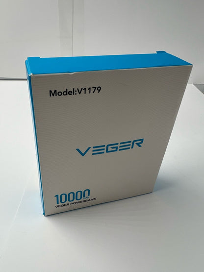 VEGER Cargador portátil compacto cable extraíble