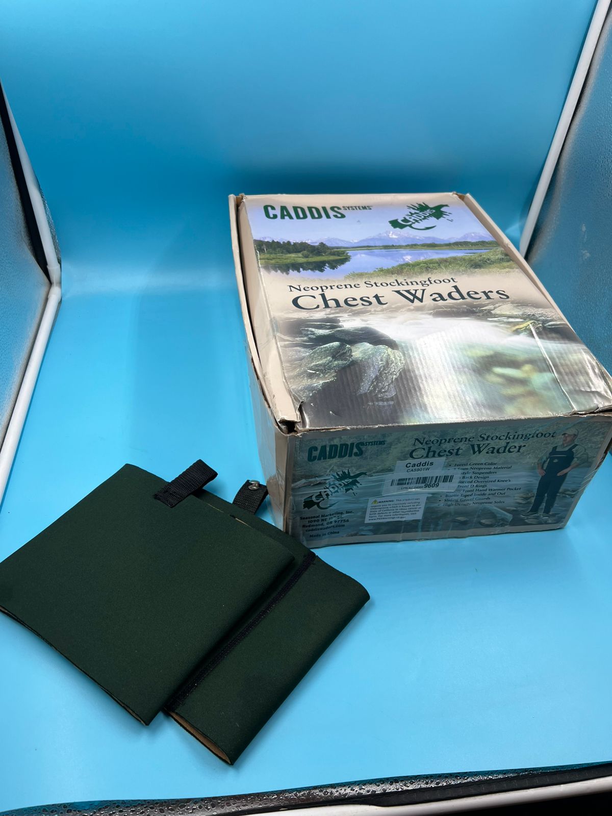 Caddi Vadeadores de neopreno medias para hombre Verde talla L