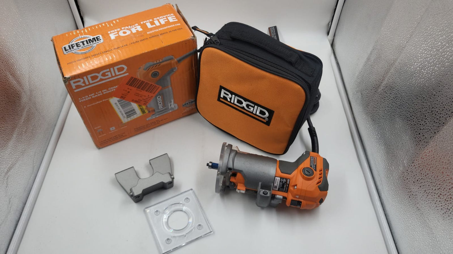 Enrutador compacto con cable 5.5 Amp USADO RIDGID  R24012