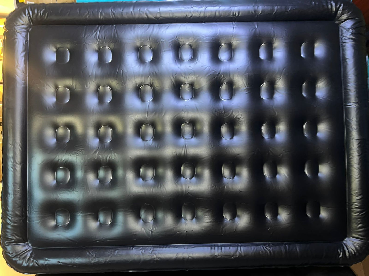 Colchón de aire Queen bomba incorporada 18"elevado (USADO)