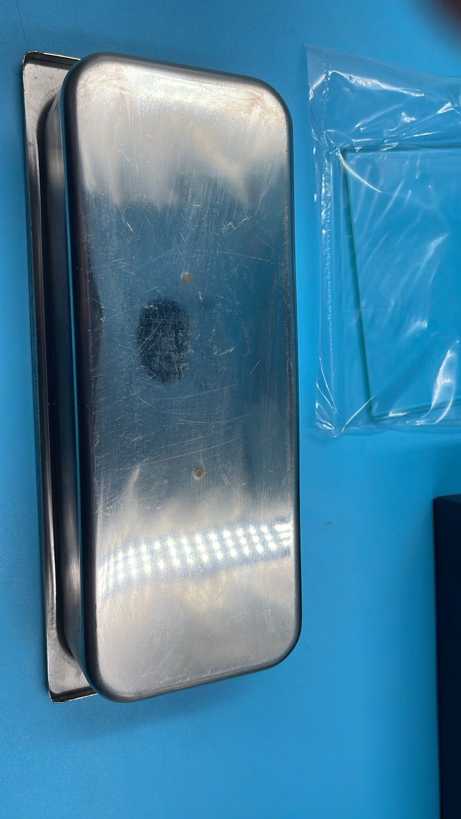 Chimenea de mesa, pequeña de acero inoxidable, Korniful.