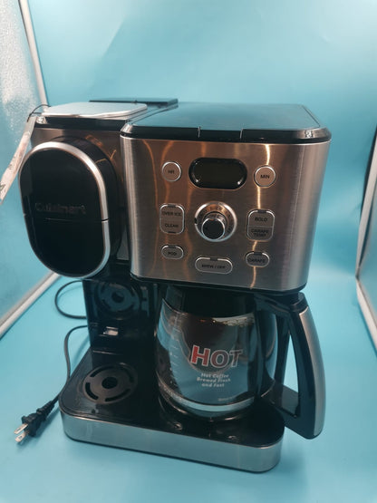 CUISINART Cafetera térmica de 10 tazas y cafetera de una sola reserva.