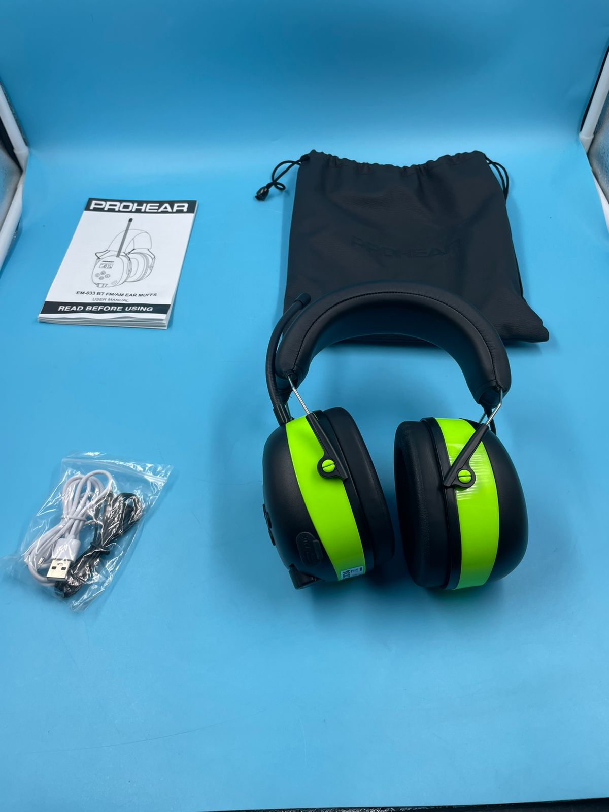 PROHEAR Auriculares de radio 033,Batería recargable USB C.