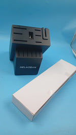 Juego de cuchillos de cocina Helaoban con bloque y afilador, 14 piezas