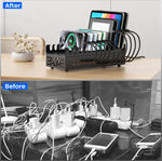 Estación de carga USB 380W 24 Puertos múltiples dispositivos