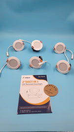 Luces Led Empotrable Amico 2'' 6W 5CCT Regulable 6 Piezas