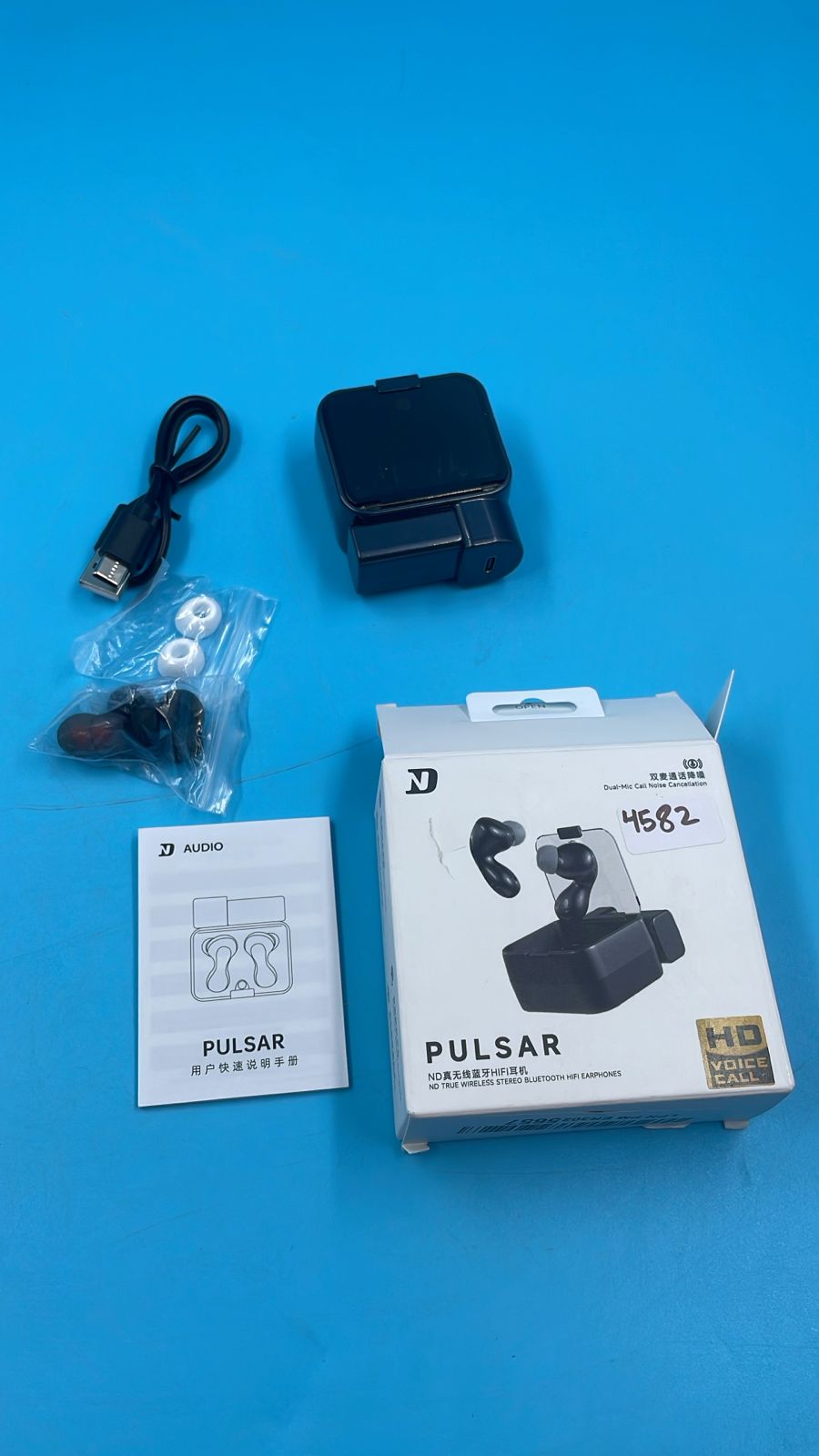 Auriculares ND Pulsar TWS, sonido estéreo de alta fidelidad.(USADOS)
